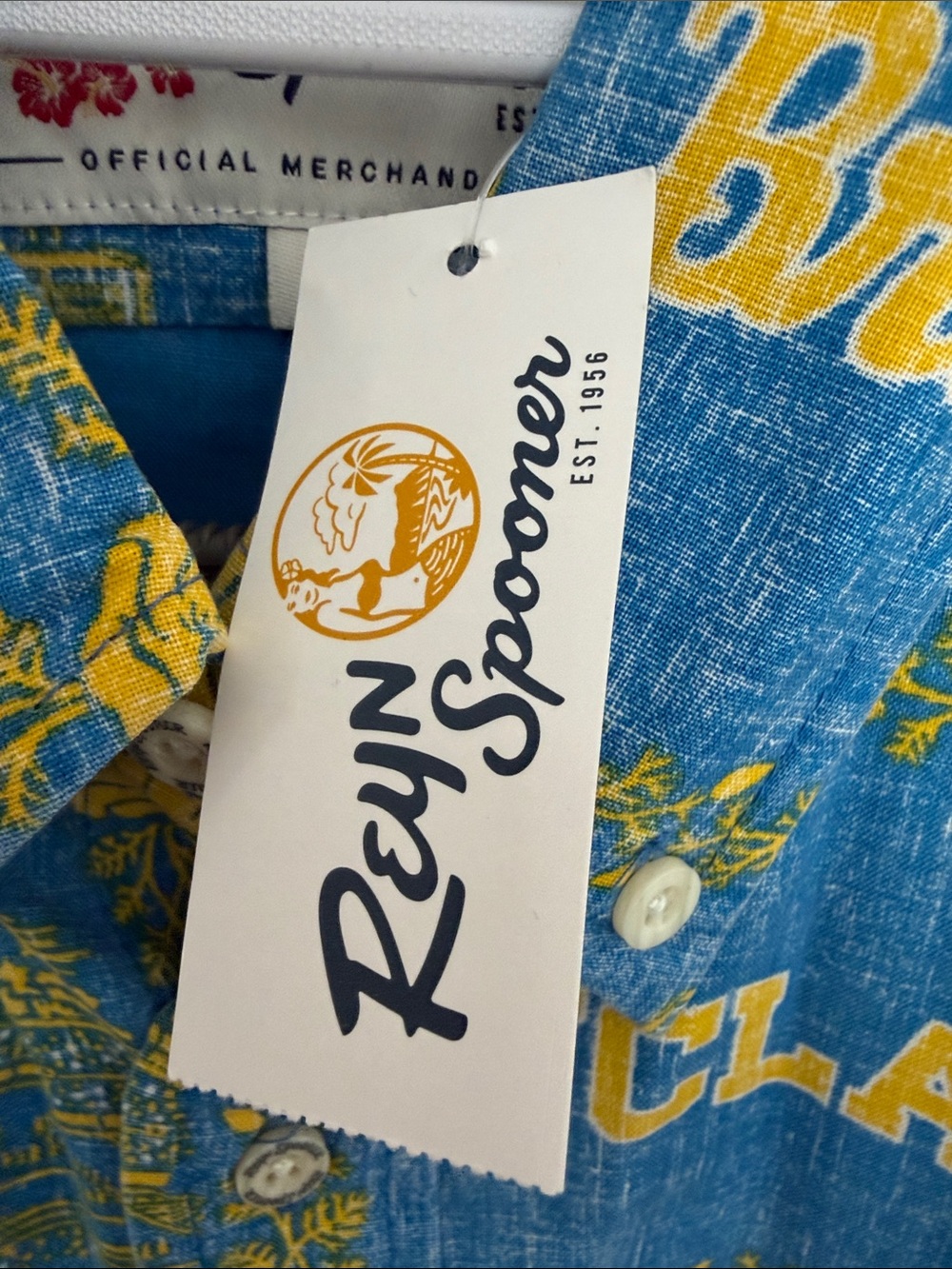 Reyn Spooner UCLA Blue and Yellow Bruins  Shirt - Picture 3 of 5